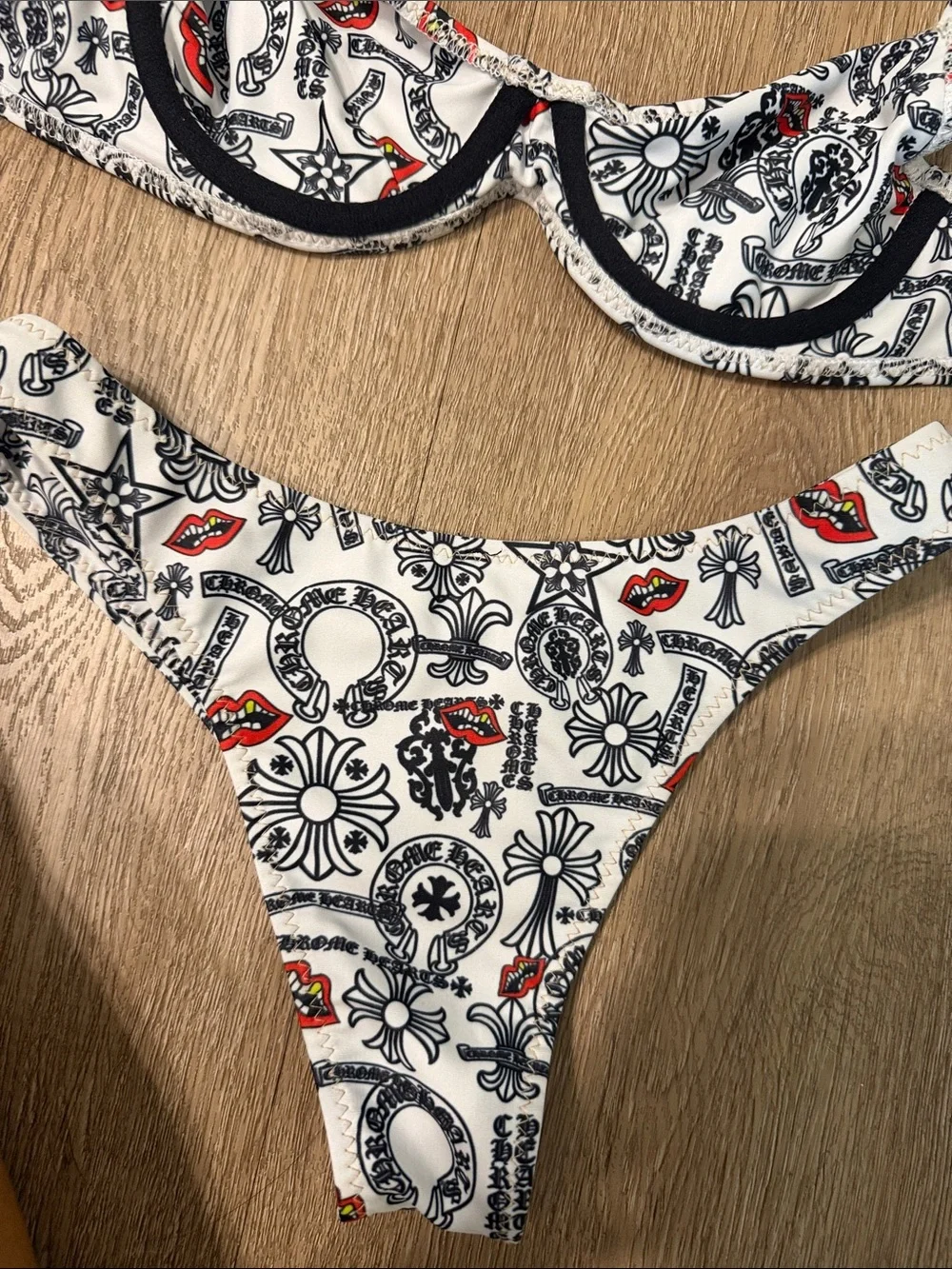 Chrome hearts Marty boy x dipped in blue bikini